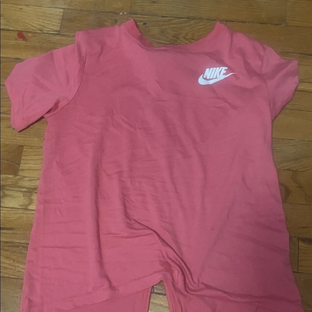 Nike Coral Tee with White Logo